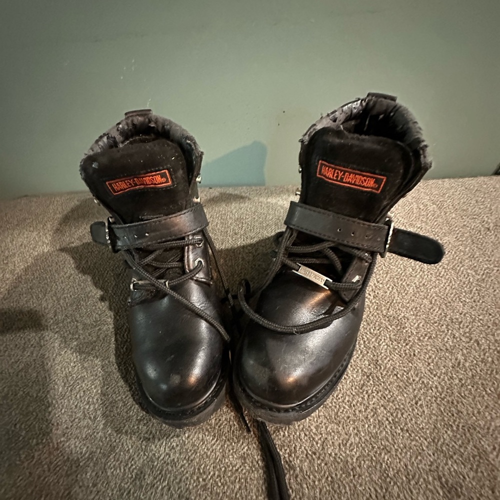 Harley-Davidson Black Leather Boots